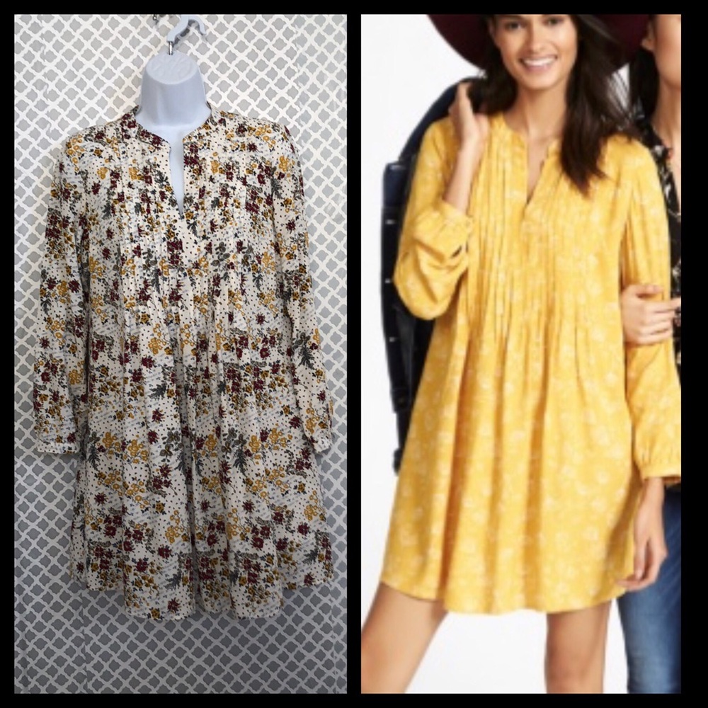 NWOT‎ old navy floral pleated mini dress tunic top